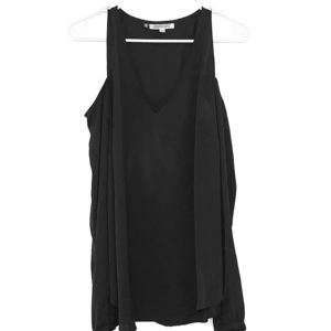 Long sleeve cold shoulder blouse